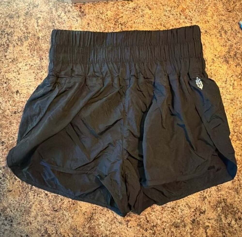 Free People FP Movement The Way Home Nylon Shorts Black Size S
